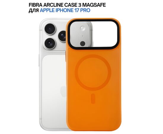 Чохол до мобільного телефона BeCover FIBRA ArcLine MagSafe Apple iPhone 17 Pro Orange (715385), зображення 8