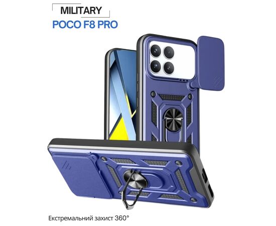 Чохол до мобільного телефона BeCover Military Poco F8 Pro Blue (715403), зображення 6