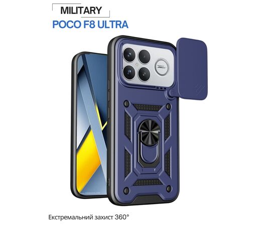 Чохол до мобільного телефона BeCover Military Poco F8 Ultra Blue (715405), зображення 5