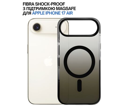 Чохол до мобільного телефона BeCover FIBRA Shock-Proof MagSafe Apple iPhone 17 Air Black (715450), зображення 6