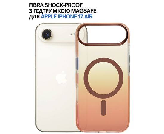 Чохол до мобільного телефона BeCover FIBRA Shock-Proof MagSafe Apple iPhone 17 Air Deserted (715454), зображення 6