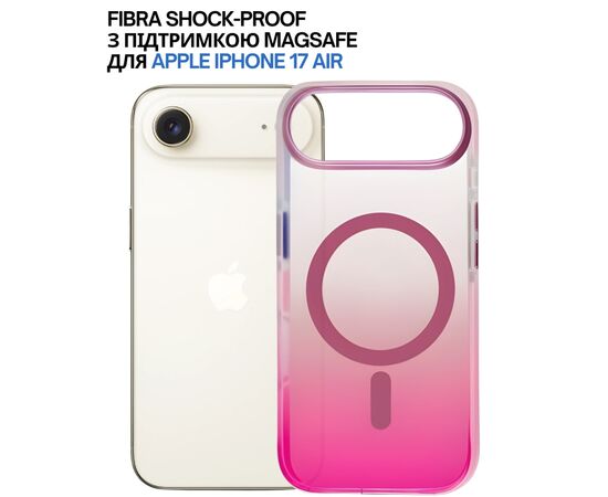 Чохол до мобільного телефона BeCover FIBRA Shock-Proof MagSafe Apple iPhone 17 Air Pink (715458), зображення 6