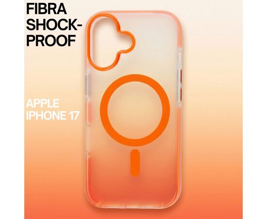 Чохол до мобільного телефона BeCover FIBRA Shock-Proof MagSafe Apple iPhone 17 Orange (715446), зображення 3