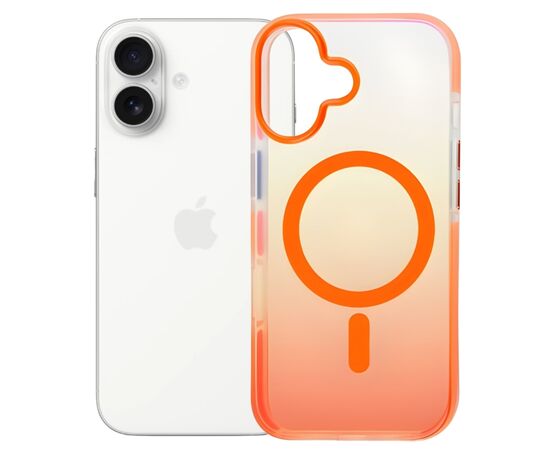 Чохол до мобільного телефона BeCover FIBRA Shock-Proof MagSafe Apple iPhone 17 Orange (715446)