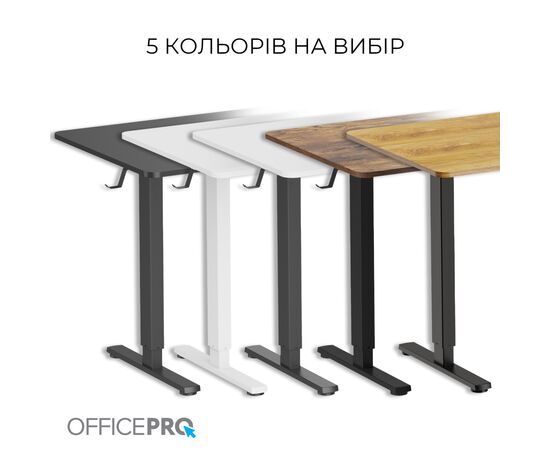 Компьютерный стол OfficePro ODE1470LW 1400 х 700 мм Light Wood/Black (ODE1470LW), изображение 11
