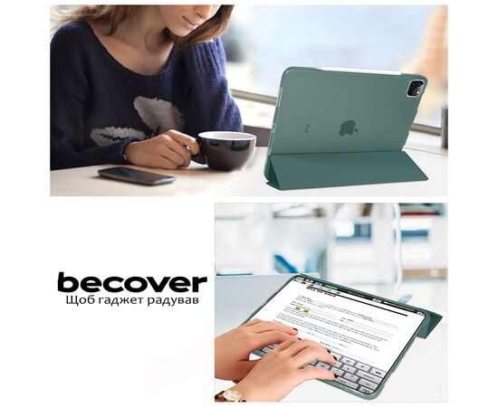 Чохол до планшета BeCover Tri Fold Hard Apple iPad Air 13" M4 2026 Dark Green (715334), зображення 7