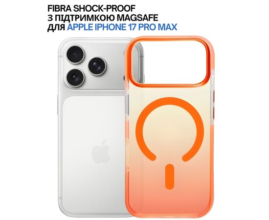Чохол до мобільного телефона BeCover FIBRA Shock-Proof MagSafe Apple iPhone 17 Pro Max Orange (715473), зображення 4