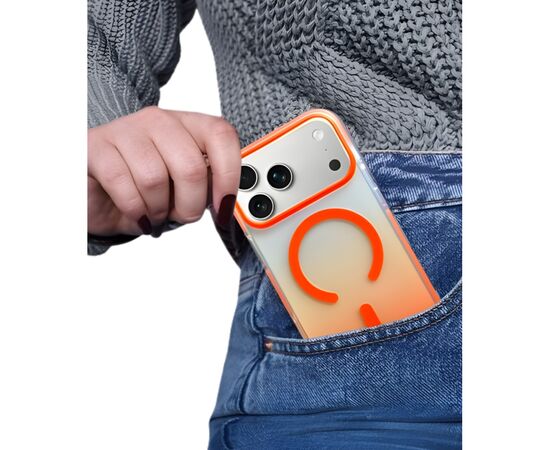 Чохол до мобільного телефона BeCover FIBRA Shock-Proof MagSafe Apple iPhone 17 Pro Max Orange (715473), зображення 6