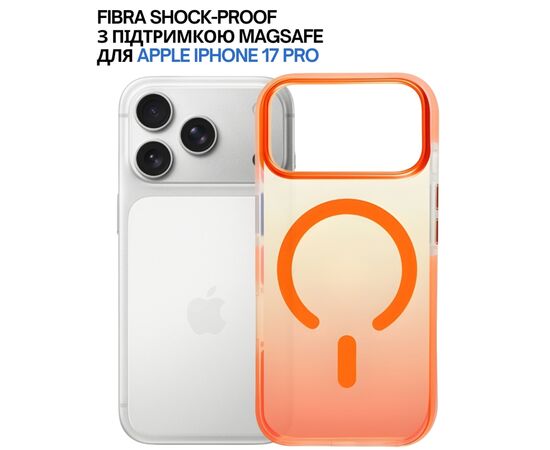 Чохол до мобільного телефона BeCover FIBRA Shock-Proof MagSafe Apple iPhone 17 Pro Orange (715465), зображення 4