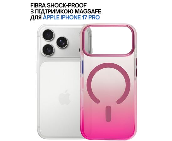 Чохол до мобільного телефона BeCover FIBRA Shock-Proof MagSafe Apple iPhone 17 Pro Pink (715466), зображення 5