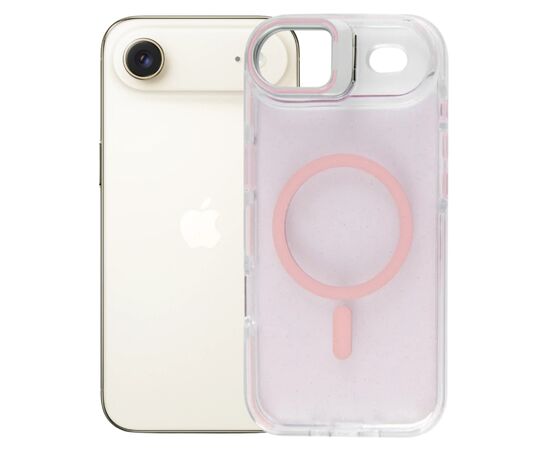 Чохол до мобільного телефона BeCover FIBRA Star Shine MagSafe Apple iPhone 17 Air Light Pink (715421)