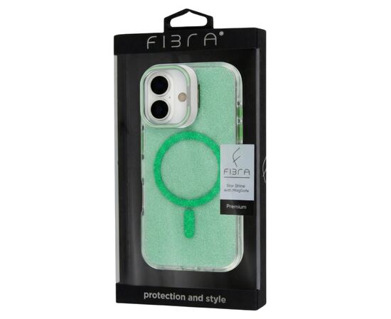 Чохол до мобільного телефона BeCover FIBRA Star Shine MagSafe Apple iPhone 17 Green (715413), зображення 5