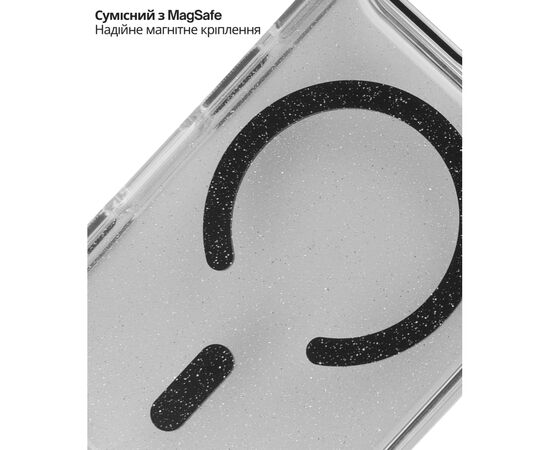 Чохол до мобільного телефона BeCover FIBRA Star Shine MagSafe Apple iPhone 17 Pro Black (715425), зображення 4