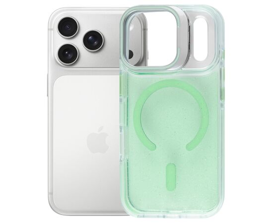Чохол до мобільного телефона BeCover FIBRA Star Shine MagSafe Apple iPhone 17 Pro Green (715427)