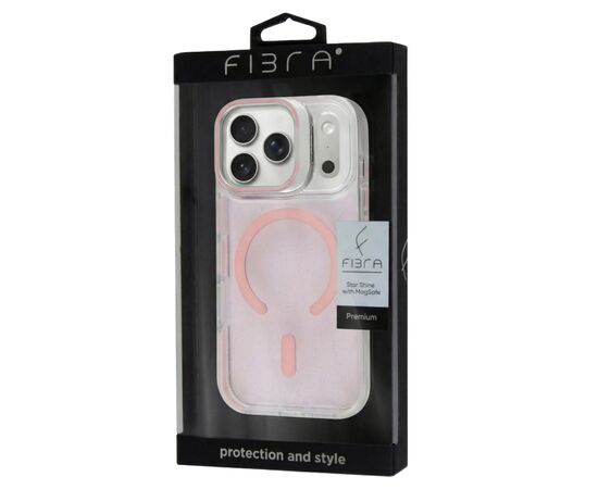 Чохол до мобільного телефона BeCover FIBRA Star Shine MagSafe Apple iPhone 17 Pro Light Pink (715428), зображення 5