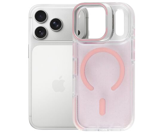 Чохол до мобільного телефона BeCover FIBRA Star Shine MagSafe Apple iPhone 17 Pro Light Pink (715428)