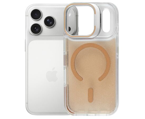 Чохол до мобільного телефона BeCover FIBRA Star Shine MagSafe Apple iPhone 17 Pro Max Desert Gold (715433)