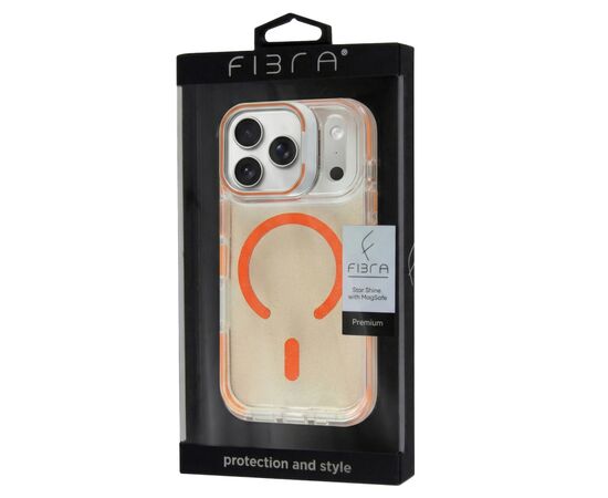 Чохол до мобільного телефона BeCover FIBRA Star Shine MagSafe Apple iPhone 17 Pro Max Orange (715436), зображення 4