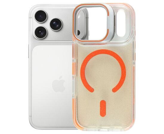 Чохол до мобільного телефона BeCover FIBRA Star Shine MagSafe Apple iPhone 17 Pro Max Orange (715436)