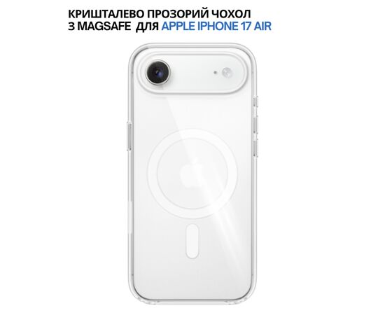 Чохол до мобільного телефона BeCover FIBRA Crystal MagSafe Apple iPhone 17 Air (715367), зображення 5