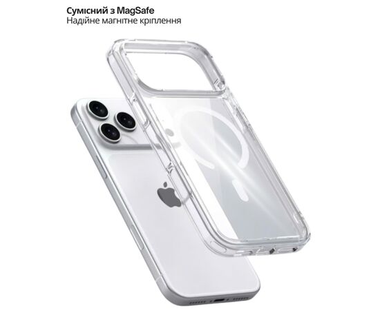 Чохол до мобільного телефона BeCover FIBRA Crystal MagSafe Apple iPhone 17 Pro (715369), зображення 5