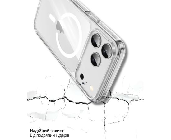 Чохол до мобільного телефона BeCover FIBRA Crystal MagSafe Apple iPhone 17 Pro (715369), зображення 6