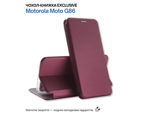 Чохол до мобільного телефона BeCover Exclusive Motorola Moto G86 Red Wine (715355), зображення 7