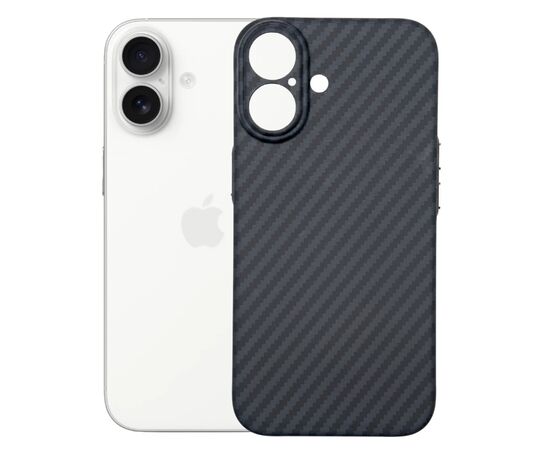 Чохол до мобільного телефона BeCover FIBRA Carbonite MagSafe Apple iPhone 17 Black (715406)