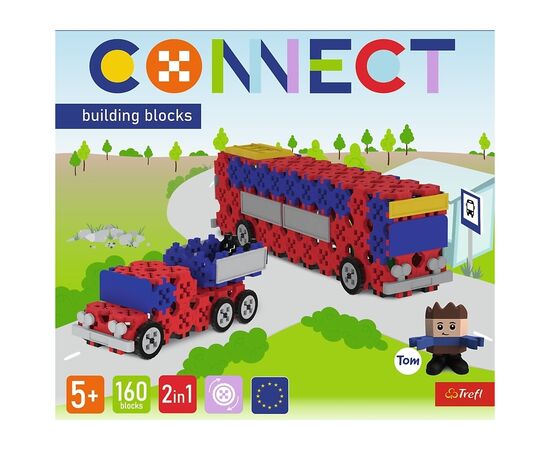 Конструктор Trefl Connect 2 в 1, 160 деталей (5900511619737), изображение 6