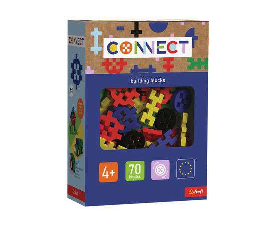 Конструктор Trefl Connect набір деталей конструктора, 70 деталей (boys) (5900511619874)