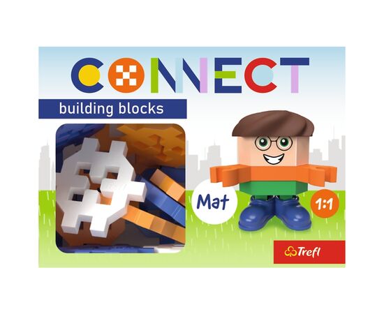 Конструктор Trefl Connect с игровой фигуркой Mat 35 деталей (5900511620054), изображение 4