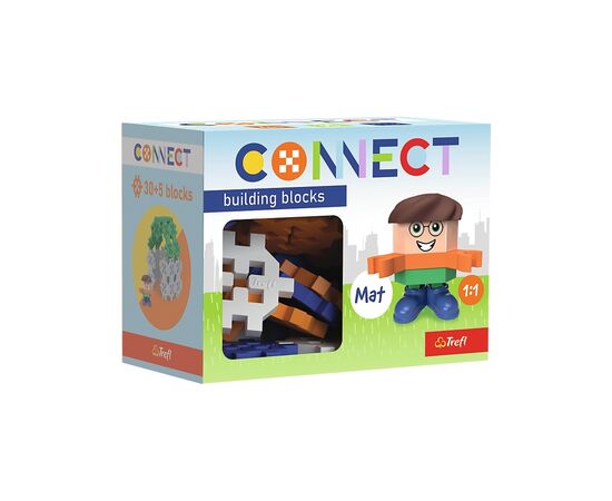 Конструктор Trefl Connect с игровой фигуркой Mat 35 деталей (5900511620054)