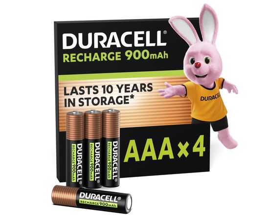 Аккумулятор Duracell AAA HR03 900mAh * 4 (5005015)