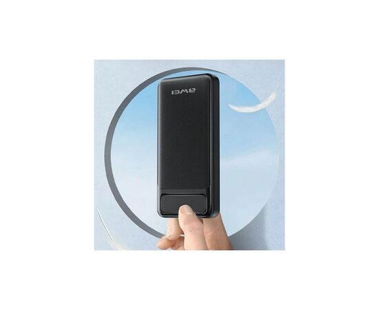 Батарея универсальная AWEI 10000mAh P5K, 10W, Black (6954284094009), изображение 2