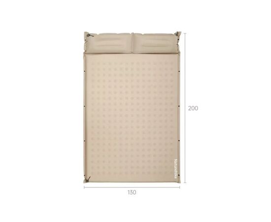 Туристичний килимок Naturehike CNK2550WS025, вологостійкий, 200х130х6 см, зелений (6977465868749), зображення 2