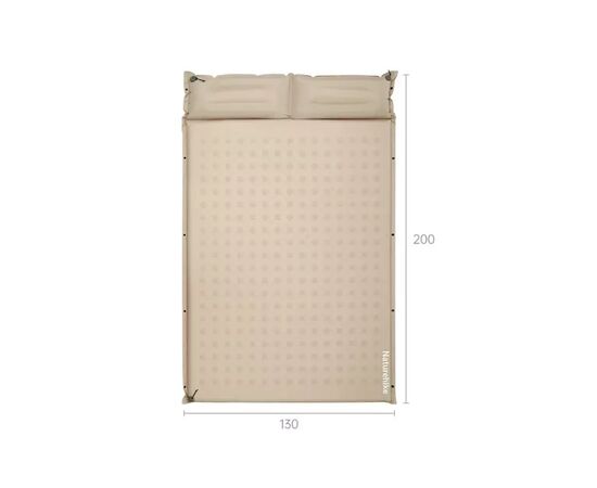 Туристичний килимок Naturehike CNK2550WS025, вологостійкий, 200х130х3 см, бежевий (6977465868770), зображення 2