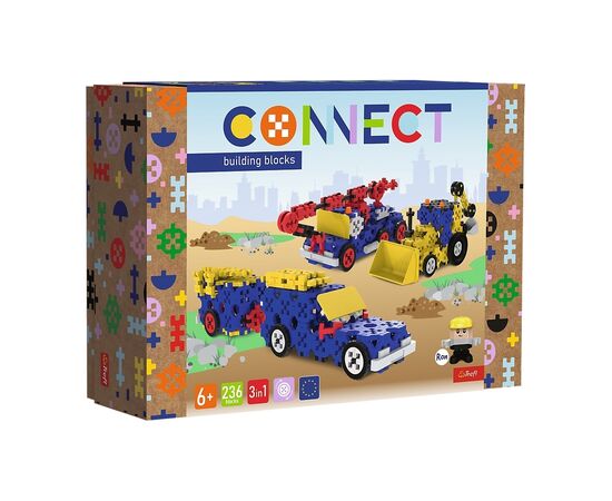 Конструктор Trefl Connect 3 в 1, 236 деталей (5900511619799)