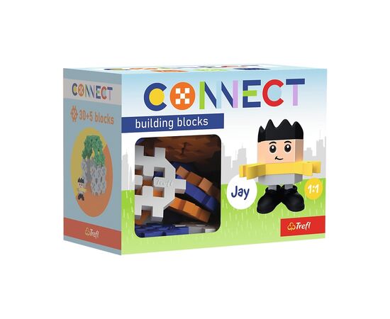 Конструктор Trefl Connect з ігровою фігуркою Jay 35 деталей (5900511620061)