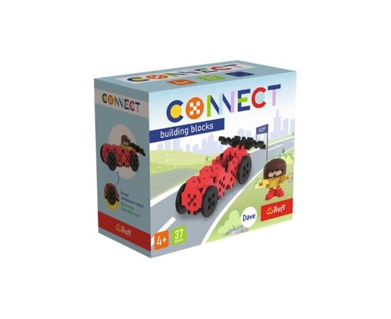 Конструктор Trefl Connect Гоночная машина 37 деталей (5900511620450)