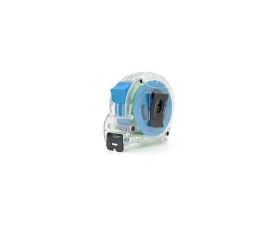 Рулетка YRO 5MX16FT сталева, 5м 25мм, корпус прозорий пластик (YRO 5MX16FT)