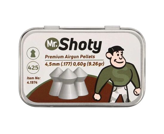 Пульки Umarex Mr. Shoty Premium 4,5 мм 0,60 г 425 шт (4.1974)