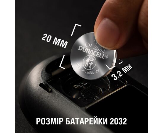 Батарейка CR 2032 специальная литиевая типа таблетка 2032 3V, 2 шт. Duracell (5007659), изображение 6