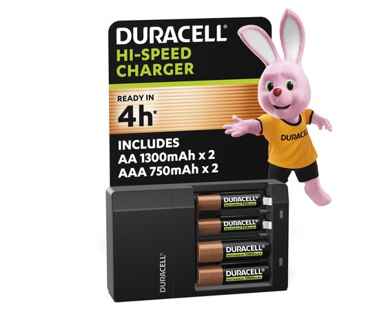 Зарядний пристрій для акумуляторів Duracell CEF14 + 2 rechar AA1300mAh + 2 rechar AAA750mAh (5007497 / 5004990)