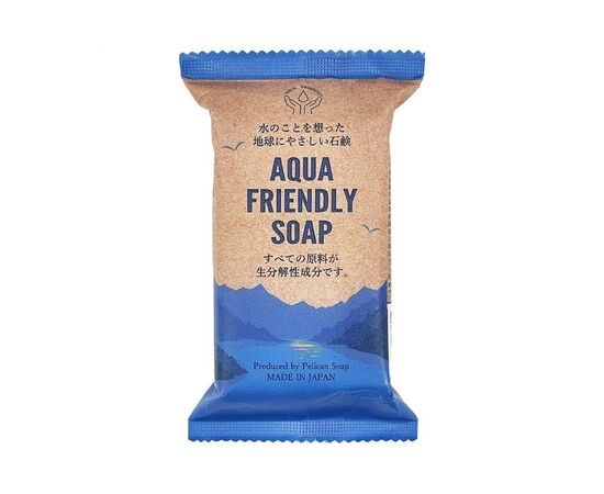 Твердое мыло Pelican Aqua Friendly Soap На основе ферментированных микроорганизмов 100 г (4976631479262)