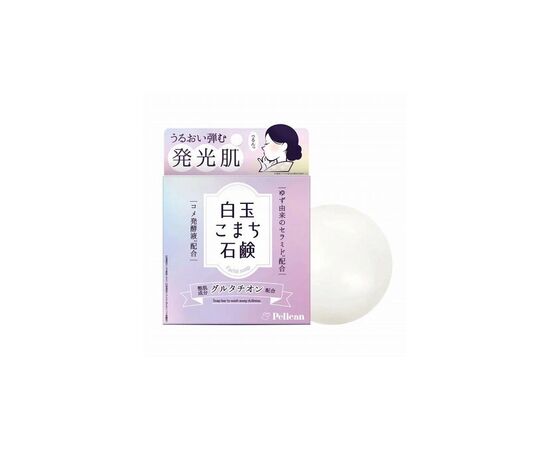Твердое мыло Pelican Face Soap Для лица с глутатионом 80 г (4976631481784), изображение 3