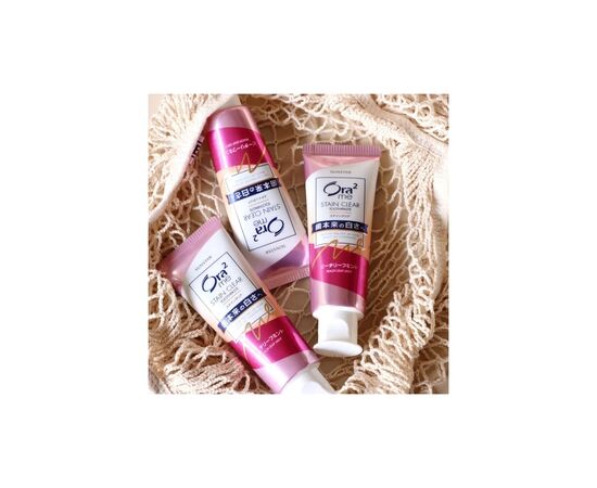 Зубная паста Sunstar Ora2 ME Stain Clear Paste Peach Leaf Mint Персик и мята 130 г (4901616011014), изображение 3