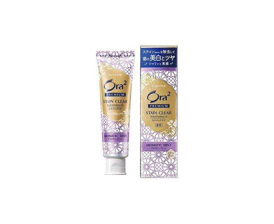 Зубная паста Sunstar Ora2 Premium Stain Clear Toothpaste Aromatic Mint Лаванда и мята 100 г (4901616013148)