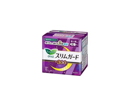 Гігієнічні прокладки Kao Laurier Extra Heavy Night Use Slim Нічні 15 шт (4901301254276)