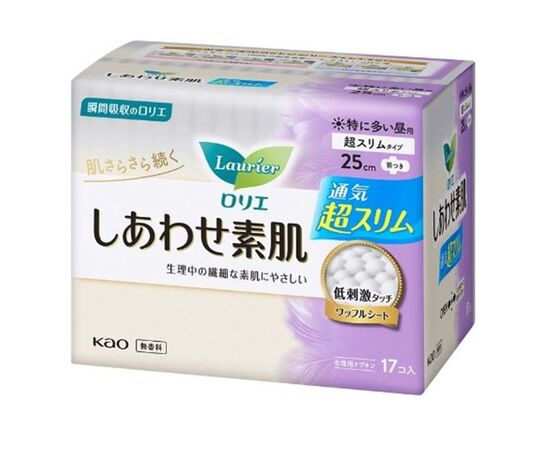 Гигиенические прокладки Kao Laurier Happy Skin Extra Heavy Day Use Slim 17 шт (4901301282750)