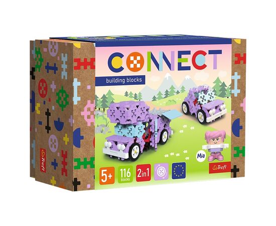 Конструктор Trefl Connect 2 в 1, 116 деталей (5900511619683), зображення 6